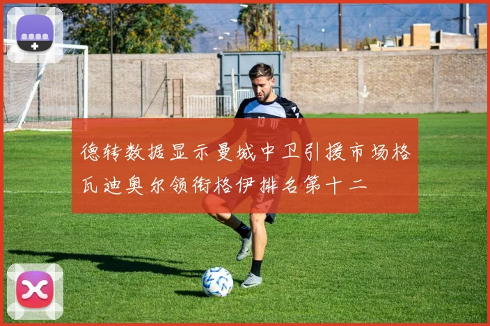 德转数据显示曼城中卫引援市场格瓦迪奥尔领衔格伊排名第十二